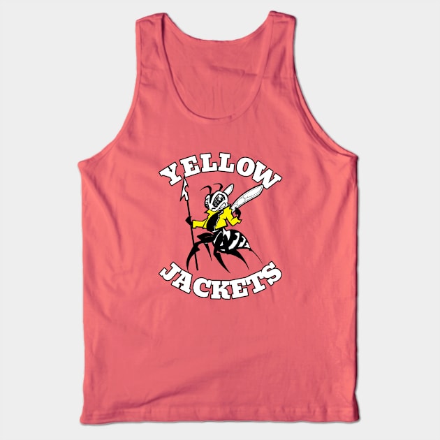 Yellow Jacket Mascot Tank Top by Generic Mascots